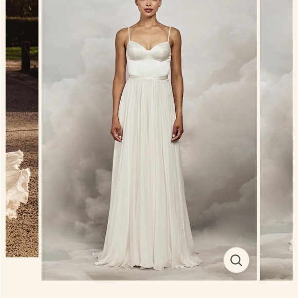 Catherine Deane Anika Skirt. NWT. Size US 0. Color oyster/ivory. Wedding